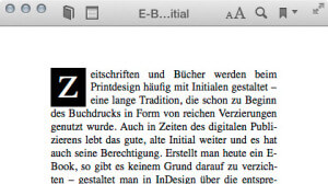 Initial in iBooks im :first-letter